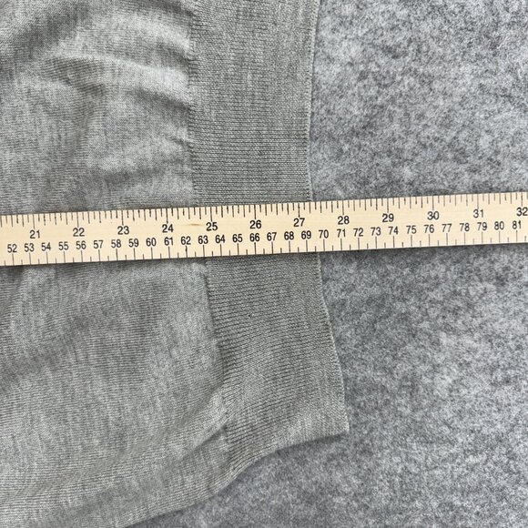 Giorgiolini Men's Polo Sweater 100% Wool Made in Italy Merino Extrafine Gray XL - Picture 9 of 11